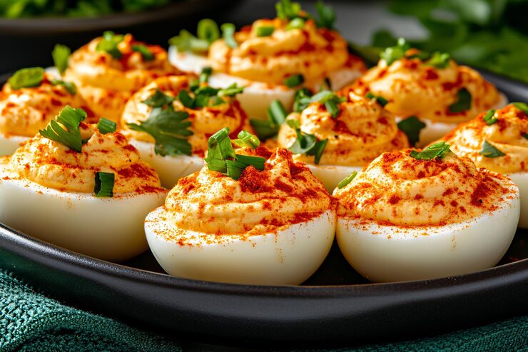 Wasabi Deviled Eggs (Southern Meets Asian)